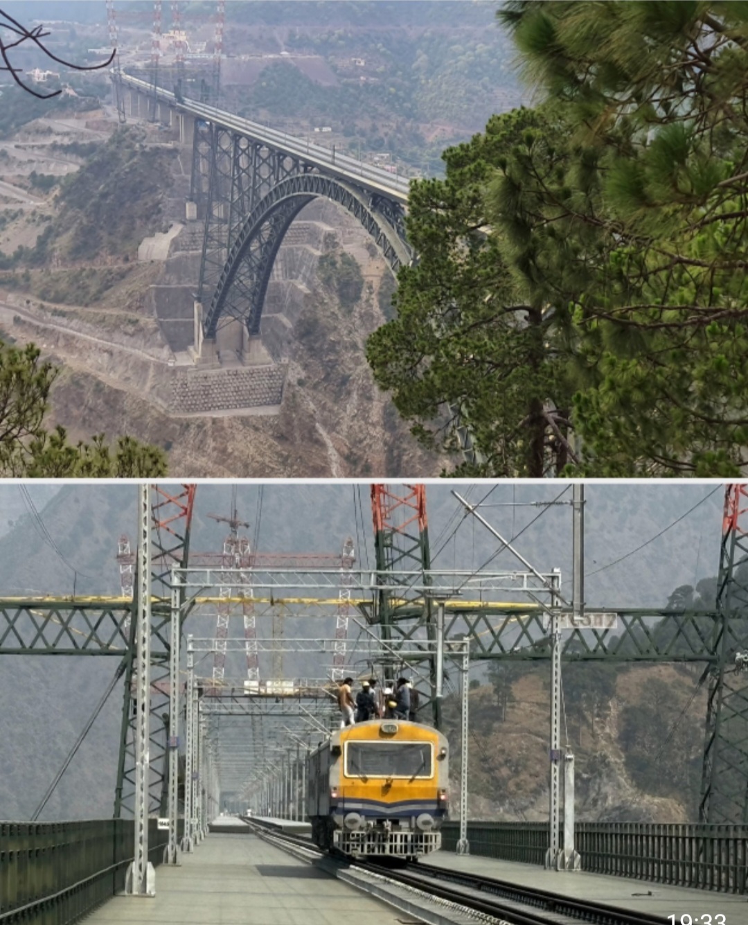 दुनिया के सबसे ऊंचे पुल चिनाब रेल ब्रिज पर भारत ने उतार दी ट्रेन, ट्रायल सफल